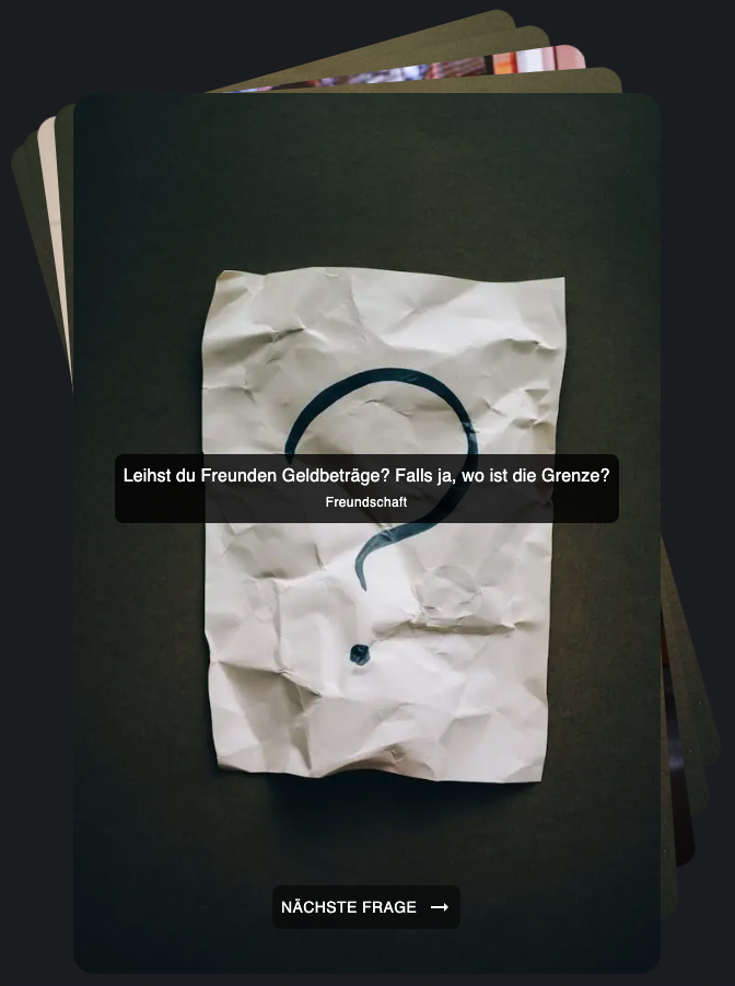 Screenshot of Card Game